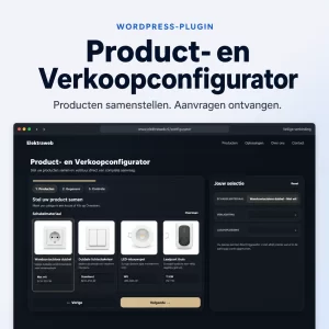 Product- en Verkoopconfigurator voor WordPress